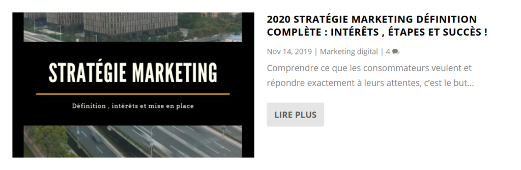 stratégie marketing définition