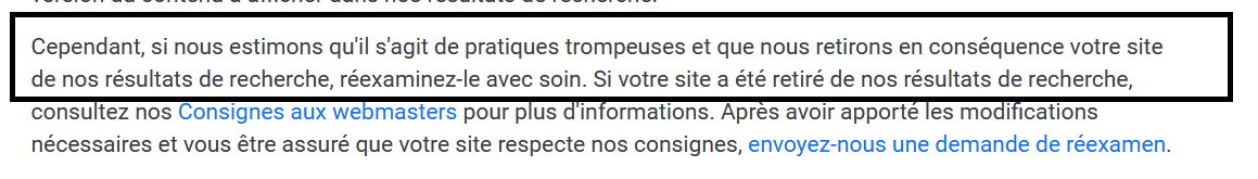 penalités pour un contenu en double sur Google